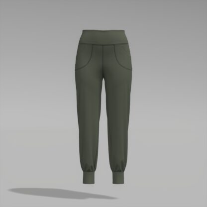 Womens Slim Fit Pocketed Jogger front