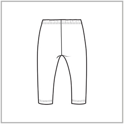 Classic Infant Toddler Legging back cad flat