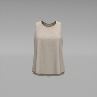 Womens Sleeveless Flow Tank front