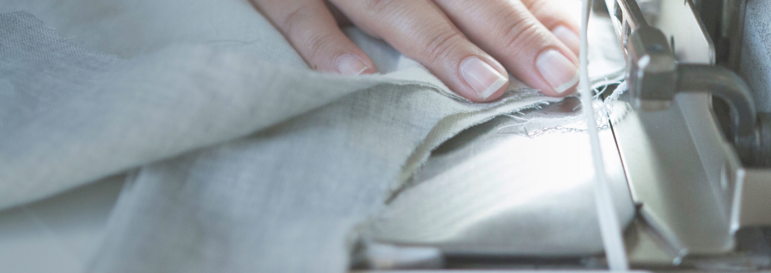 sewing materials using a sewing machine