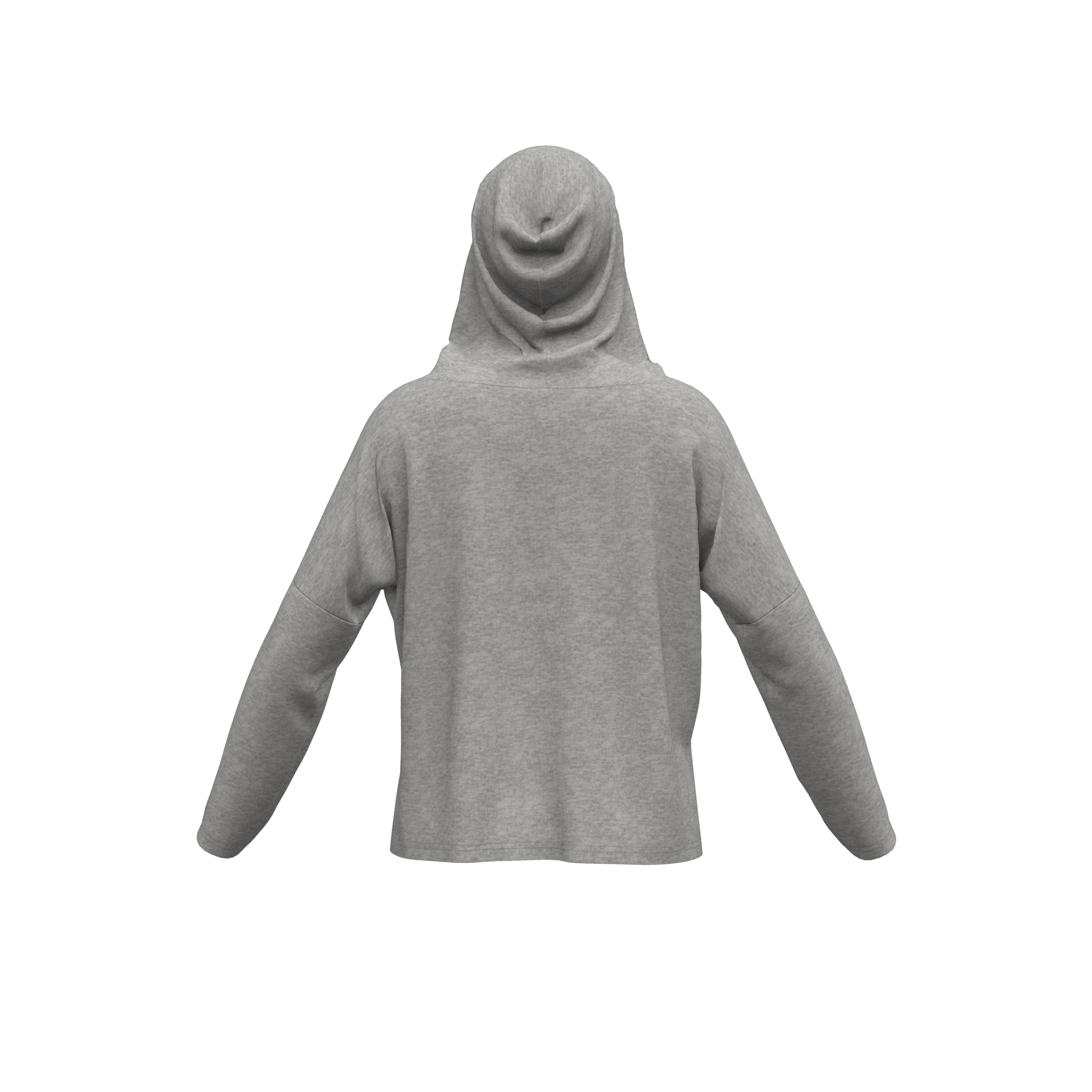 Women's Long Sleeve Drop Shoulder Hooded Tee with Pocket - Image 3