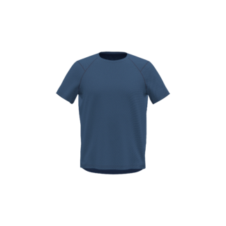 Men's Raglan Short Sleeve Curved Hem Active Tee