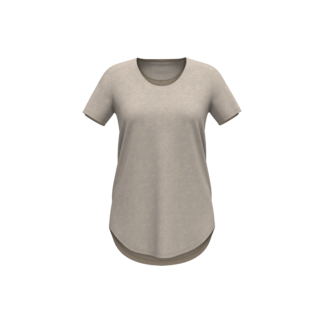 Women's Short Sleeve Panel Round Hem Tee