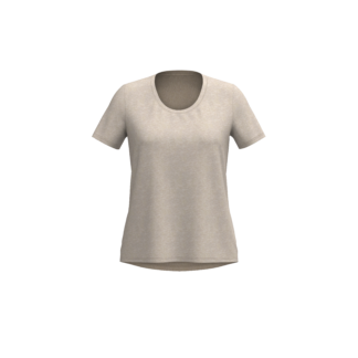 Women's Short Sleeve Round Neck Scoop Hem Tee